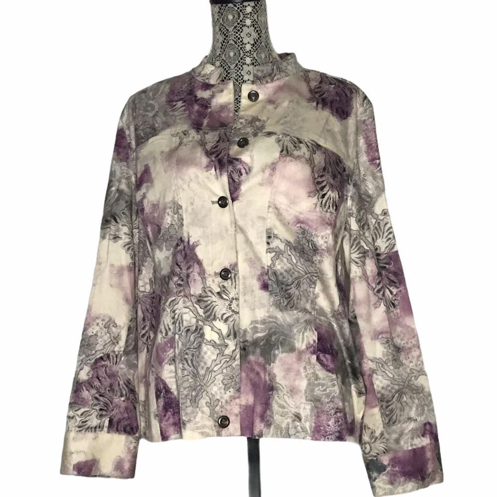 Chico’s Size 3 Button Down Jacket